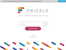 Tablet Screenshot of frizzl.com